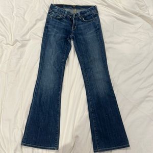 Low rise bootcut